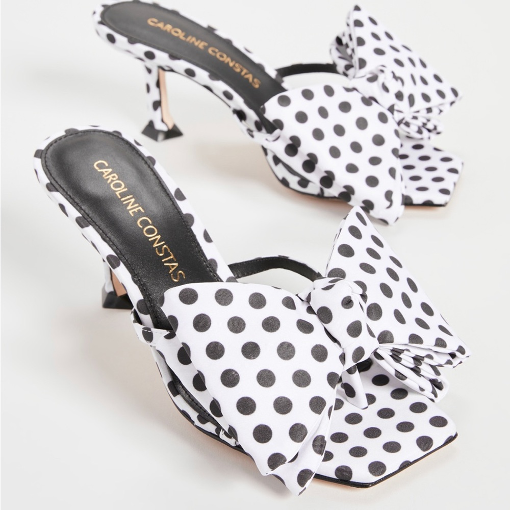 Caroline Constas Polka Dot Sandals, size 37.5